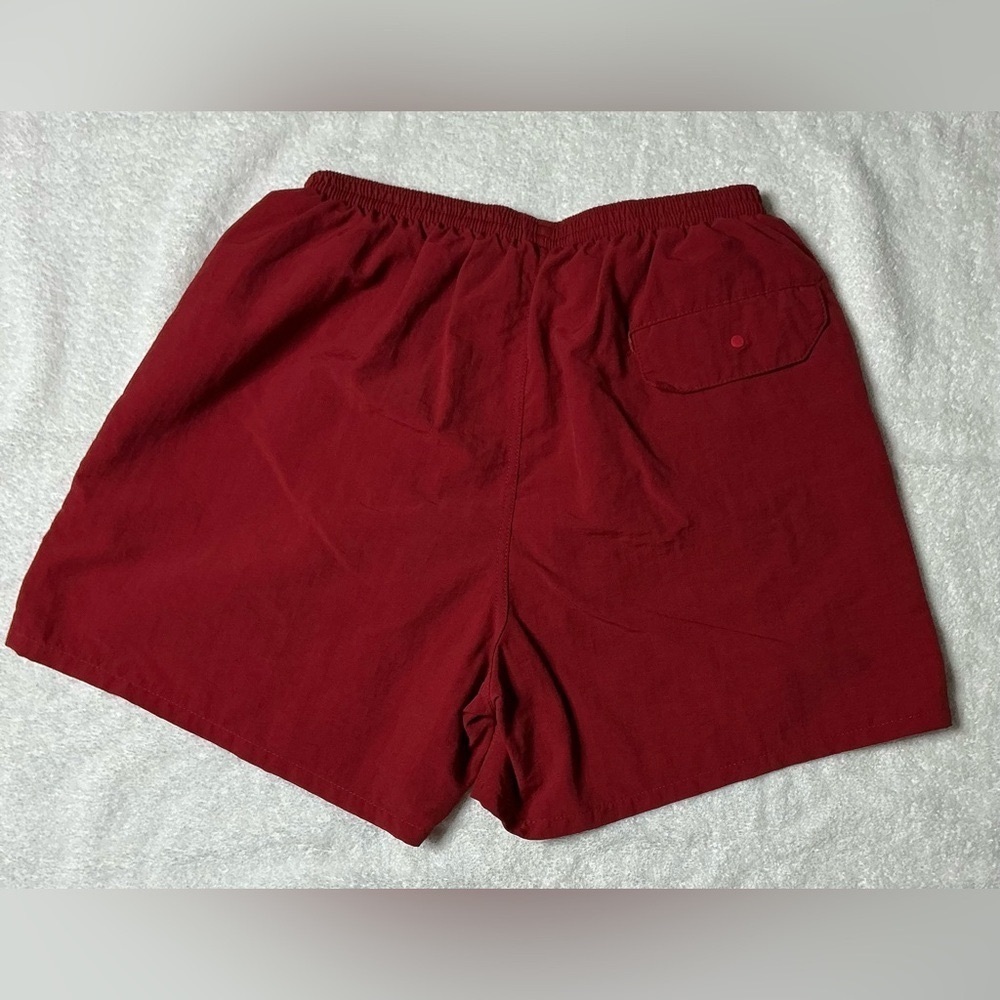 #Patagonia” Red Athletic Shorts Lightweight Performance size small